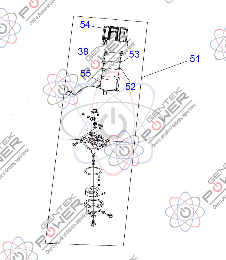 gincocoオーダーページ Generac A0002089655 GP2500i 98CC Carburetor & Stepper – Gentek