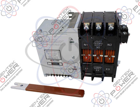 Generac 0D7301 100A 600V 3 Pole W Style Transfer Switch Contactor Assembly