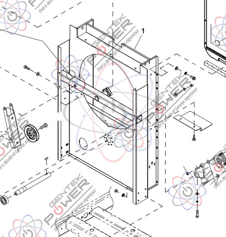 Generac 0H30830ST03/0H30830ST0R Radiator Support/Cooling Fan Bearing F ...