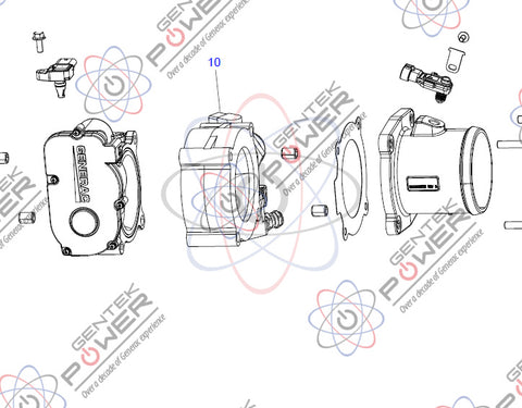 Generac 10000026438 4.5L Fuel Mixer Valve Assembly (Non Turbo)