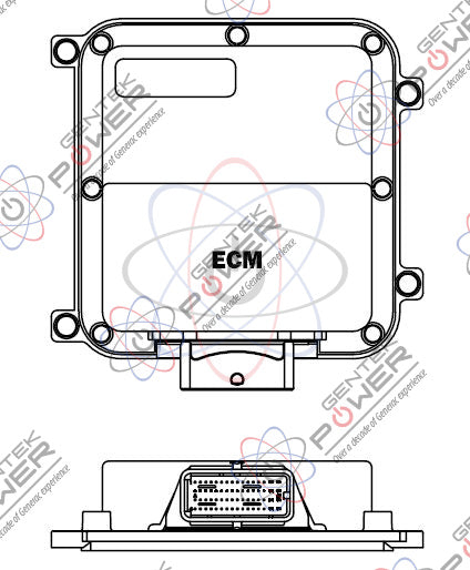 Generac 10000045805 4.5L ECM/Engine Control Module 64 Pin – Gentek ...