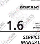 Generac 1.6L Chery Engine Service & Repair Manual