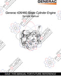 Generac 426CC/460CC Air Cooled Engine Service & Repair Manual