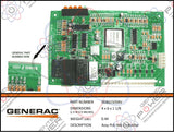 Generac 0C6211/0D8615/0D8615A/0D86150SRV 7kW, 12kW & 15kW 4000 Series Air Cooled Controller PCB