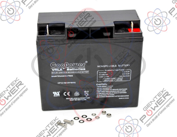Generac 0H1663 12V 18Ah Sealed Battery For Portable Generators – Gentek  Power Generac Parts