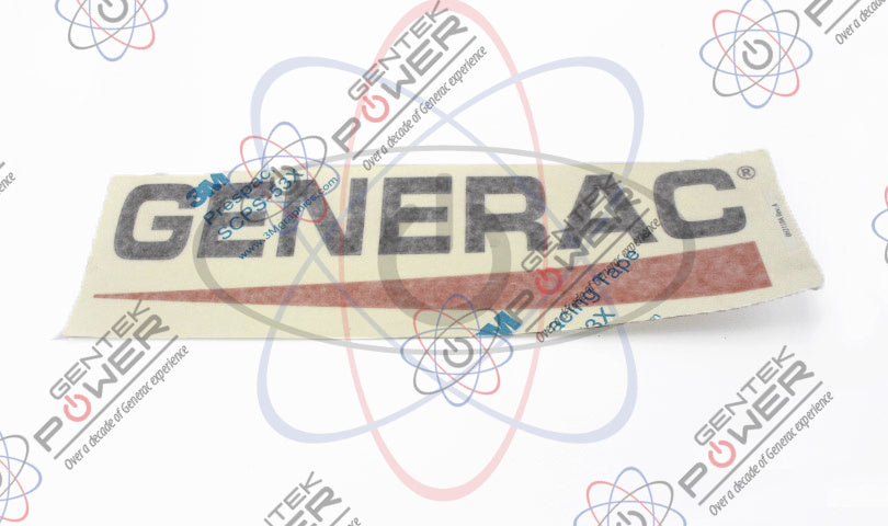 Generac 0H2159A Generac Logo Decal/Sticker For Front Door Panel ...