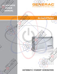 Generac Air Cooled 2008 Model Pre-Nexus Service & Repair Diagnostic Manual