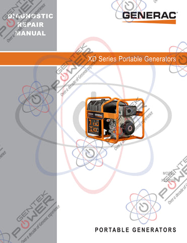 Generac XD5000E Diesel Service & Repair Diagnostic Manual
